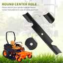 3 x Replacement 482878 High Lift Blades, Compatible with 36" 52" Deck Scag Tiger Cub Wildcat Turf Tiger Lawn Mowers Tractors, Replace 21227S, 482462, 48108, 481707, 481711, 3 Pack