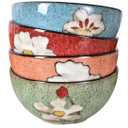 Ceramic Bowls For Kitchen, 28 Oz Cereal Bowl, Soup Bowls for Salad, Pasta, Ramen Bowl Oven Safe Serving Bowls Set of 4