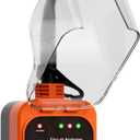 Marsflex Rv Surge Protector, 15 Amp to 50 Amp Rv Circuit Analyzer,8000 Joules Surge Protection with Waterproof Cover, 5-15P Male to TT-50R Female Plug, for rvs Camper, Travel Trailers, Orange