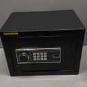 1.4 Cuft Small Fireproof Safe for Home Use, Security Personal Safety Box Fireproof Waterproof with Digital Keypad, Spare keys, Removable Shelf, Medium Safe Lock Box for Money, ID document, Dorm