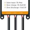 Sunway Solar Panels Charge Controller 12V Battery Regulator 7A for Safe Protection of 12Volt Solar Power Battery Charger, Solar Trickle Charger & Maintainer and Solar Powered System Kit