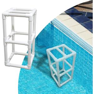 Underwater Pool Stool with Foot Rest, Pool Stools for Under Water, Poolside Chairs for Edge of Pool, in Pool Chair Poolside Seat, Relaxation Station Swimming Pool Stools, 30 Inch (30 Inch)