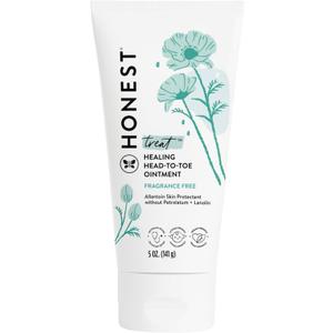 The Honest Company Head to Toe Multi-Purpose Healing Ointment, Safe for Sensitive Skin, Hypoallergenic, Fragrance-Free, Vegan, 5 oz
