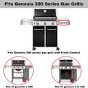 Genesis 300 Parts 7524 Grill Grate 7621 Flavorizer Bars 65505 Heat Deflectors Replacement Parts for Weber Genesis E-310 E-330 S-330 S-310 E-320 S-320 E-315 Gas Grill GS4 Flavor Bars Cooking Grate