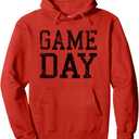 Vintage Game Day Game Day Sports Fan Pullover Hoodie, Size L