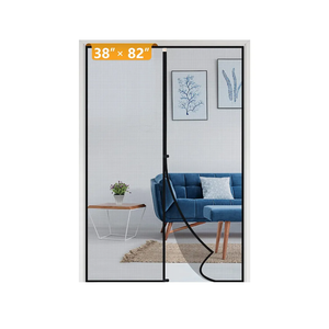 Yotache Magnetic Screen Door Fits Door Size 38 x 83" Upgraded Anti-Tearing Fiberglass Mesh French Door Screens with Magnets Black
