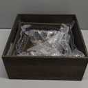 Vintage Brown Square Wooden Cake Stands For Display,Set Of 4 Wood Cupcake Stands Risers, 12 Inches Rustic Wood Crates For Wedding Cake Display, (Vintage Brown)