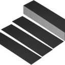 PATIKIL 8"x2" Blank Name Plates, 20 Pack Custom Engraved Name Plate Rectangle Laser Engraving Blanks for Personalized Nameplates Office Desk DIY Painting Supplies, Black, White