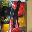 fouwick LED trailer lights Kit, 12V Submersible Tail Marker Lights Wiring Lamp Harness for Boat Car Truck RV Utility snowmobile turn signal license plate stop reverse Trailer Accessories