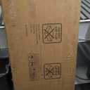 6FT Outdoor Metal Privacy Screen  Decorative Privacy Fence and Room/Garden Divider, Weather-Resistant Freestanding Panel with Stand, Durable Steel for Patio, Garden, Balcony, or Backyard (Black&Louvered)