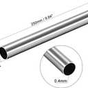 uxcell 304 Stainless Steel Round Tubing 10mm OD 0.4mm Wall Thickness 250mm Length Seamless Straight Pipe Tube 4 Pcs