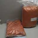 Zzlpp Queen Comforter Set 7 pieces, Burnt Orange Seersucker Bed in a Bag with Sheets, Lightweight Bedding Sets with 1 Comforter, 2 Pillow Shams, 2 Pillowcases, 1 Flat Sheet, 1 Fitted Sheet