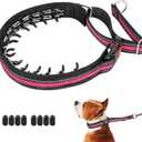 Mayerzon Dog Collar, Patented Martingale No Pull Collar for Small Medium Large Dogs with Buckle for Walking Training, Hidden Design (Pink(Reflective), Medium,2.5mm,20-Inch,14.5-18.5" Neck)