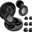 Ear Plugs for Sleeping 45dB Noise Cancelling Ear Plugs for Concerts, Silicone Earplugs Reusable Concert Ear Plug, Music Festivals, Raves, Musicians, Motorcycles, Wind Noise (Black)