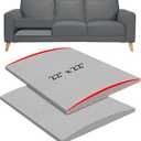 22" x 22" Couch Cushion Support for Sagging Seat, 2 PCS Large Size Insert Sofa Cushion Support Board for Better Lift, 45D High-Density Foam Couch Replacement for Furniture Seat Sagging Repair, Grey (Dark Gray-2pcs)