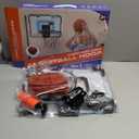 Basketball Hoop Indoor with LED Lights, Basketball Toys Gifts for 5 6 7 8 9 10+ Year Old Boys Kids, Indoor Over The Door Mini Basketball Hoops with Electronic Scoreboard & 3 Balls (Blue)