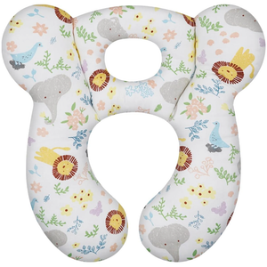 Baby Travel Pillow, Upgrade U-Shape Infant Pillow for Car Seat Pushchair and Stroller, Soft Comfortable Sleep Cushion for Kids Newborn and Toddler -Lion White