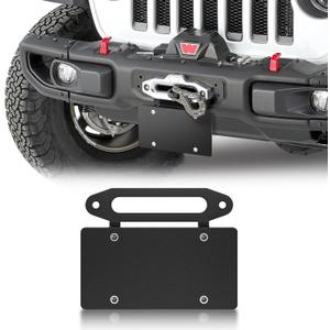 Hawse Fairlead License Plate Mount, Winch License Plate Bracket All 10 inch Hawse Fairlead Winch License Plate Bracket Roller Fairlead