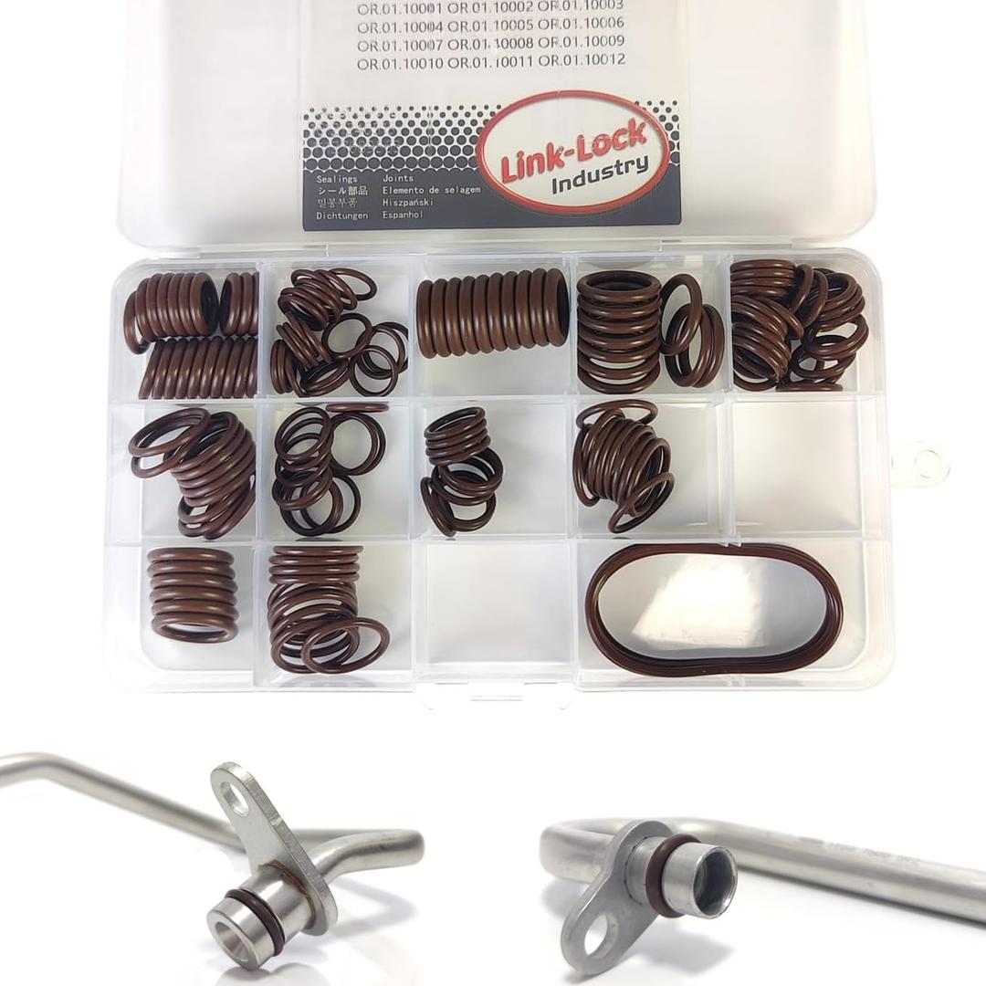 148PCS FKM Viton Turbocharger Pipe O-Ring Assortment Set for BMW