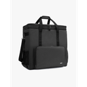 CURMIO Double-Layer PC Carrying Case, Desktop Computer Travel Bag for PC Chassis, Keyboard, Mouse and Headphone, Bag Only, Black