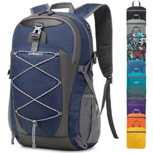 40L Hiking Backpack Lightweight Daypack Waterproof Travel Camping Backpack for Men Women Sport Packable (40L-0.9lb, A5-royal Blue)