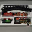 Electric Train Set for Kids Ages 4-8 | Train Set for Kids Ages 4-8 | Battery Powered Trains Sets with Lights & Sounds, Steam Locomotive Engine, Horses & Tracks - Classic Railway Toy Gift