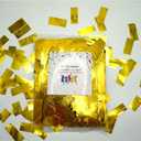 Golden Metallic Confetti Paper - Flame Retardant Foil Confetti Great for Birthday Parties,Concerts,Celebrations,Weddings,Confetti Party,Graduation Ceremonies (1.1 Pounds)