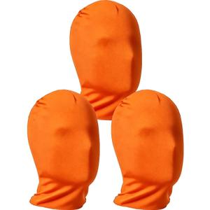3 Pieces Full Face Mask, Stretchy Faceless Cloth Masks, Statue Inflatable Costume Accessory for Adult Men Women