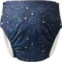 WEEOATAR Unisex Reusable Adult Cloth Diaper, Washable Swim Nappies ,Adjustable Incontinence Pocket Diaper with Snaps, Underwear for Seniors, Disability, Postpartum, (Stars, XL)
