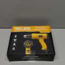 SEEKONE Heat Gun 1800W 122-120250- 650Fast Heating Heavy Duty Hot Air Gun Kit Variable Temperature Control Overheat Protection with 4 Nozzles for Crafts, Shrinking PVC, Stripping Paint(5.2FT)