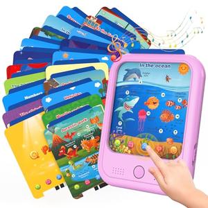 Kids Educational Learning Tablet Toy-Educational Tablet Toy to Interactive Learn Alphabets,Colors,Number,Foods,Jurassic Park,Animals,Learning Toys for Toddlers 2-6 Years Old,Gifts for Boys Girl