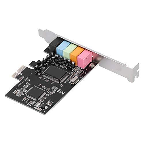 PCI E 5.1Stereo Audio Card,Full Duplex 5.1 Channel PCI Express Sound Card,for 7 Desktop Computer