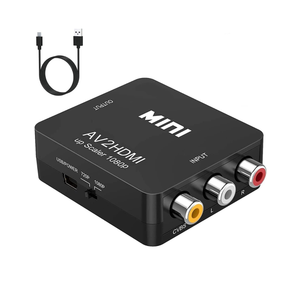 BD&M AV to HDMI Converter, RCA to HDMI Adapter, Composite CVBS Video Audio Support PAL/NTSC for TV/PC/ PS3/ STB/Xbox VHS/VCR/Blue-Ray DVD Players