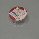 MEEDEE 2.5 Inch White Ribbon with Blue Glitter 10 Yards Wired Snowflake Ribbons Blue and White Ribbon for Christmas Tree, Winter Holiday Decor, Garlands, Wreaths, Gift Wrapping