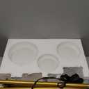 Fiqevs 3 Globe Mid Century Modern Floor Lamp for Living Room, Gold Floor Lamp with Frosted Glass Shade and LED Bulbs, Warm Light Standing Tall Pole Lamp for Bedrooms, Office - Antique Brass