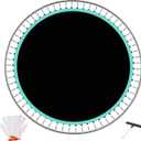 DEIFRE Trampoline Replacement Mat – Fit 14 Ft Frame with 84 V-Hooks Using 5.3-5.7" Springs, UV-Resistant, with Install Tool (Spring not Included) (14FT-84V-Rings-5.3-5.7" Spring-150.8" Diam)