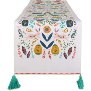 DII Easter Folk Collection, Kitchen Tabletop, Table Runner, 14x108, Easter Folk