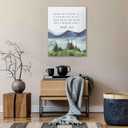 Framed Inspirational Christian Canvas Wall Art 16x24 Inch