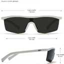 TIJN Anti-Slip Sport Sunglasses Men Women,UV400 Running Baseball Cycling Golf Hiking Fishing Wrap Around Outdoor Glasses