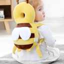 PandaEar Baby Head Protection Backpack, Toddler Walking Head Protector, Adjustable Head Protector Pad Safety Cushion (Yellow)