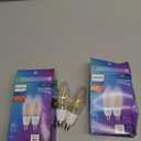 PHILIPS LED 40W B12 4-Pack Dusk to Dawn Soft White (2700K) 300 Lumen (3W = 40W) Clear Flicker-Free Candelabra Light Bulbs