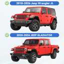 Window Visors Rain Guards for 2018-2026 Jeep Wrangler JL & 2020-2026 Jeep Gladiator, Out-Channel Window Vent Wind Deflectors Visors Shades