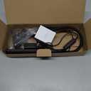 ShineTech LED Desk lamp with Clamp, Eye-Caring Clip Lights for Home Office, 3 Colors Full Brightness, Flexible USB Adapter Table Lamp, Black (3CCT in One (3000K/4000K/6000K))