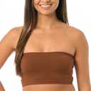 Womens Bandeau Tube Top – Seamless Strapless Bra Top Soft Stretch Comfortable Layering Crop Top XXL