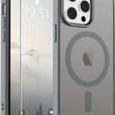 SUPFINE Magnetic for iPhone 13 Pro Max Case (Compatible with MagSafe) (Military Grade Drop Protection) Slim Translucent Matte Shockproof with Anti-Fingerprint Phone Case,Gray