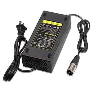 Fancy Buying 54.6V2A 110W Charger 54.6V 2A Electric Bike Lithium Battery Charger for 48V Lithium Battery Pack XLR Plug
