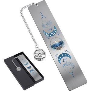Acotar Bookmark Gift for Women - Fantasy Charm Moon Mountains Metal Book Marks Merch Reading Girls Aesthetic Page Markers Reader Bookish Book Lovers Men Birthday Student School Accessories