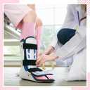 Ramede 2 Pairs Walking Boot Socks for Foot Brace Women's Rayon Bamboo Replacement Knee High Sock for Boot Walker Brace Women
