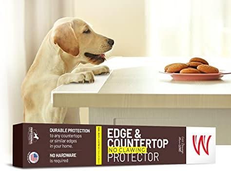 CLAWGUARD Edge and Countertop Protector from Dog Scratching Counter Easy Clean Install Paw Barrier 35.5 x 2.25 in