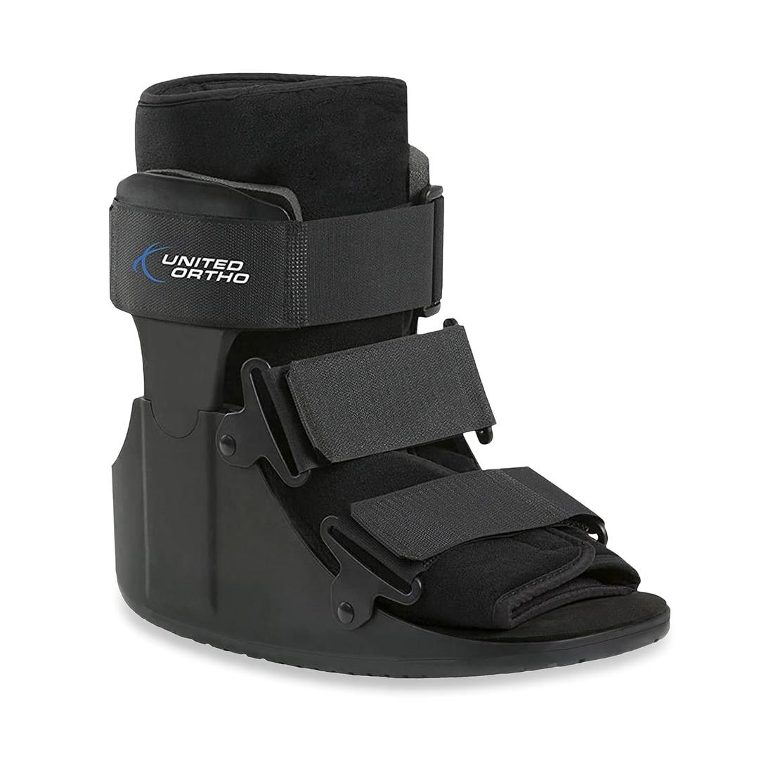 United Ortho USA14015 Short Cam Walker Fracture Boot, Medium, Black